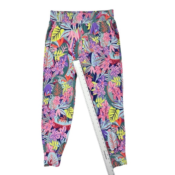 Cabi Bright Tropical Print Snappy Joggers Pants #5966 Pockets Size Small‎ - Picture 3 of 7